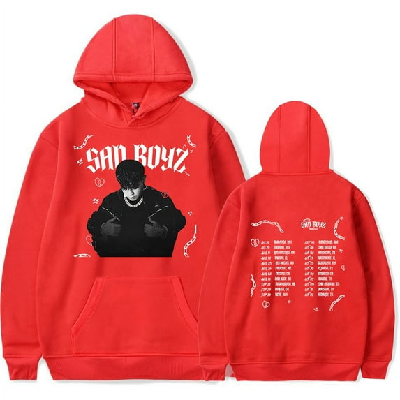Junior H Merch Hoodies Sad Boyz Tour For Men/Women Street Style Fashion Sweatshirt Long Sleeve Hoodie Streetwear