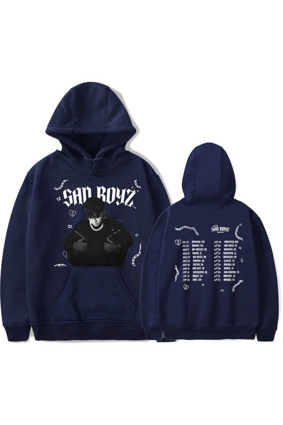 Junior H Merch Hoodies Sad Boyz Tour For Men/Women Street Style Fashion Sweatshirt Long Sleeve Hoodie Streetwear