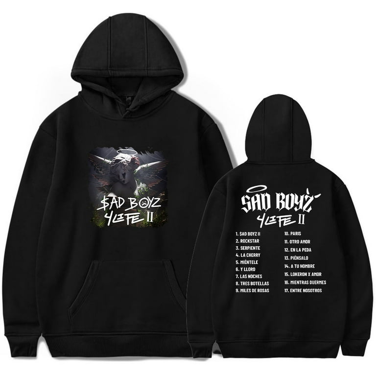 IYQPJSDK Junior H Sad Boyz 4 Life II Album Hoodie, Polyester