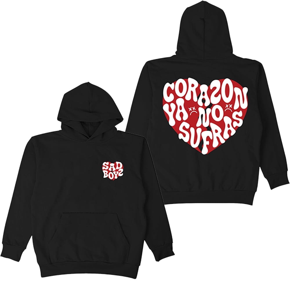 Junior H Merch Sad Boyz Hoodie Sweatshirt Women Men Long Sleeve Rapper
