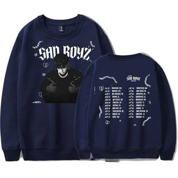 Junior H Merch Sad Boyz Long Sleeve Crewneck Sweatshirt For Men/Women Street Style Hoodie Streetwear