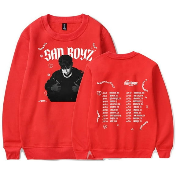 Junior H Merch Sad Boyz Long Sleeve Crewneck Sweatshirt For Men/Women Street Style Hoodie Streetwear