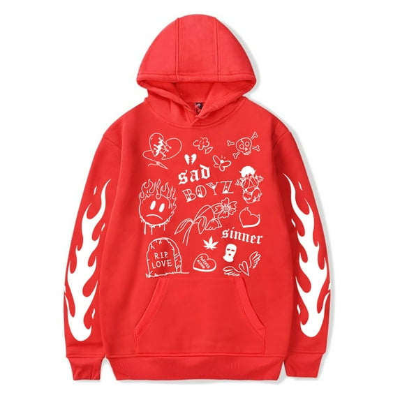 Junior H Merch Sad Boyz No Love Hoodie Sweatshirt Winter For Women/Men Long Sleeve Rapper Pullover