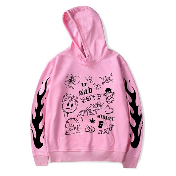 Junior H Merch Sad Boyz No Love Hoodie Sweatshirt Winter For Women/Men Long Sleeve Rapper Pullover