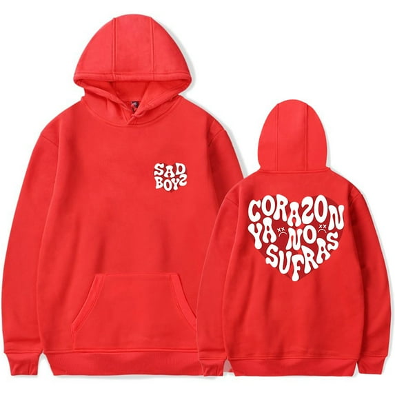 Junior H Merch Sad Boyz No Sufras Hoodie Sweatshirt Autumn For Women/Men Long Sleeve Rapper Pullover