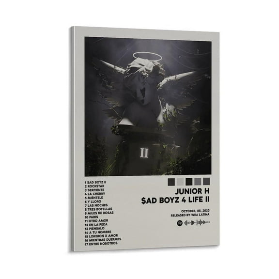 Junior H SAD BOYZ 4 LIFE II Posters & Prints on Canvas Wall Art Poster for Room Decor