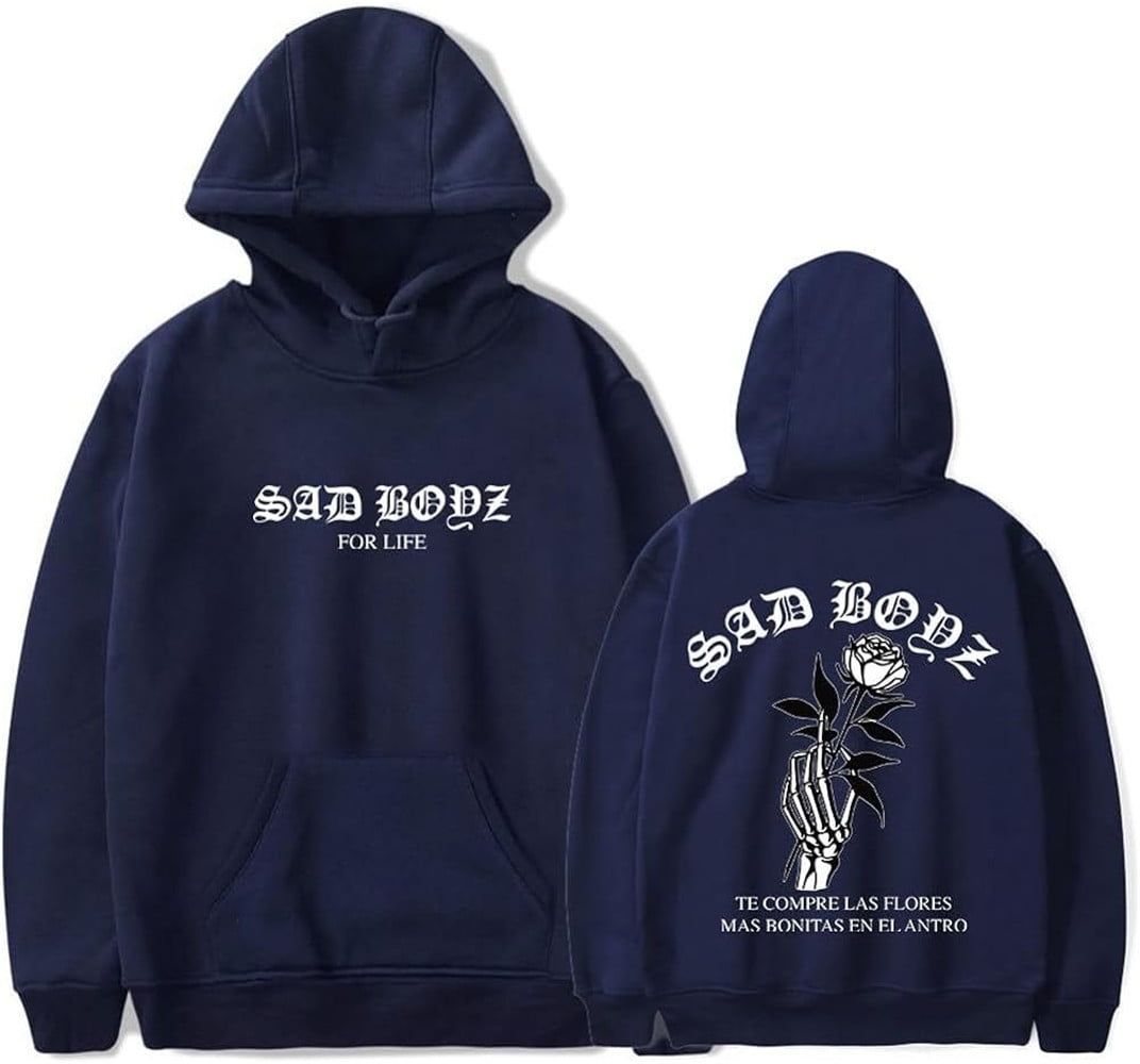 Junior H SAD Boyz Las Flores Hoodie Merch Casual Hooded Sweatshirt