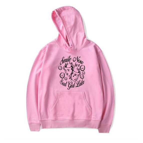 Junior H SADGIRLZ SMILE NOW Hoodie Sweatshirts Men Women Hooded Top Fashion Long Sleeve Streetwear