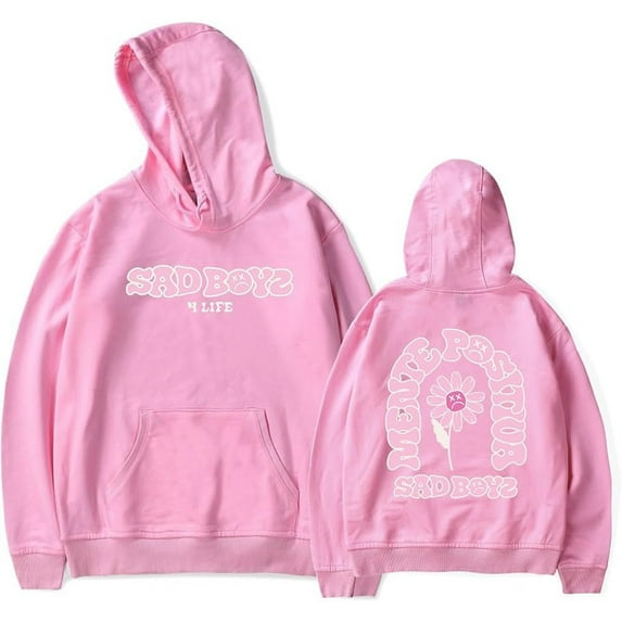 Junior H Sad Boyz 4 Life Flower Hoodie Unisex Long Sleeve Sweatshirt Pullover Hip Hop Clothes