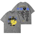 thumbnail image 1 of Junior H Sad Boyz Live And Broken Tour Wash T-Shirts Women Men Cotton Short Sleeve Tee, 1 of 6