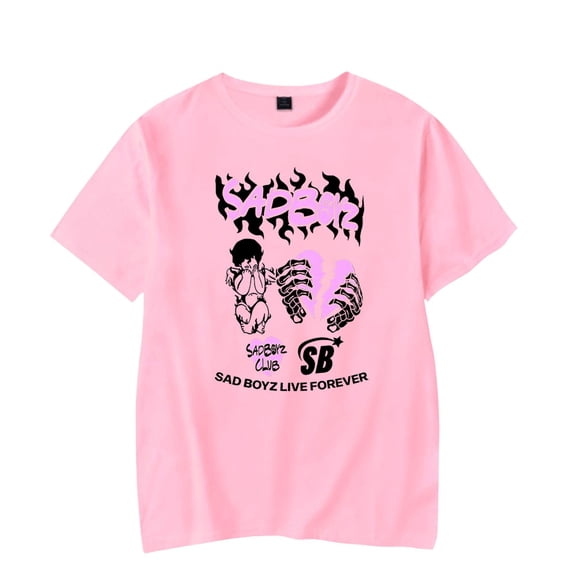 Junior H Sad Boyz Live Forever T-Shirt Merch Summer For Women/Men Rapper O-neck Short Sleeve Tshirt Streetwear Top