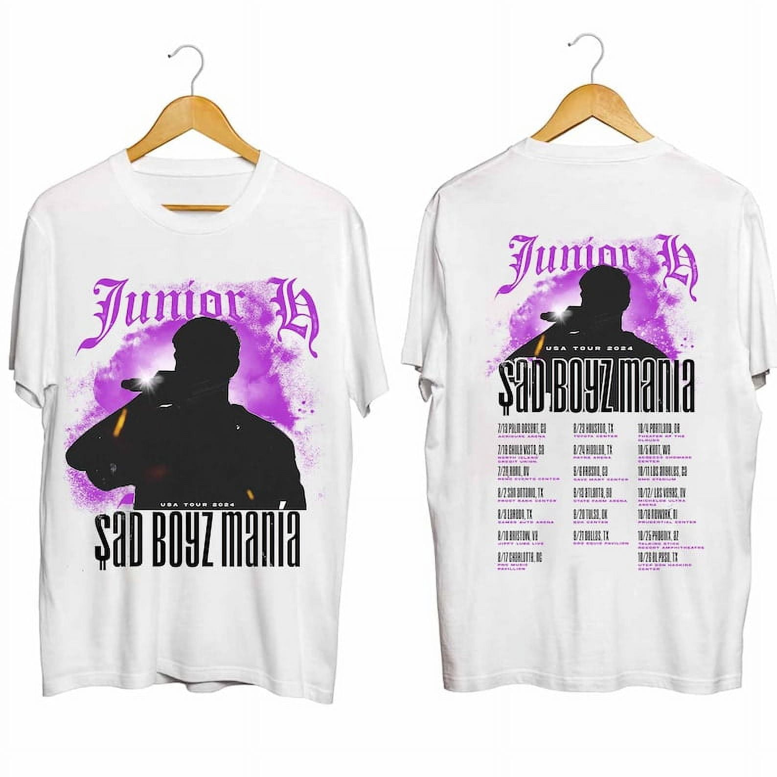 Junior H Sad Boyz Mania Tour 2024 Shirt, Junior H 2024 Concert Shirt