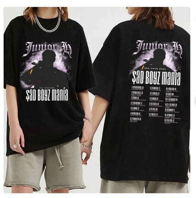 Junior H Sad Boyz Mania Tour 2024 Shirt, Junior H Fan Shirt, new new