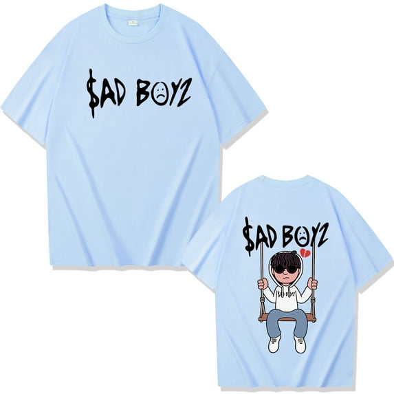 Junior H Sad Boyz T Shirt Men and Women Fashion Crewneck Short Sleeve Unisex T-Shirt Casual Style Tees