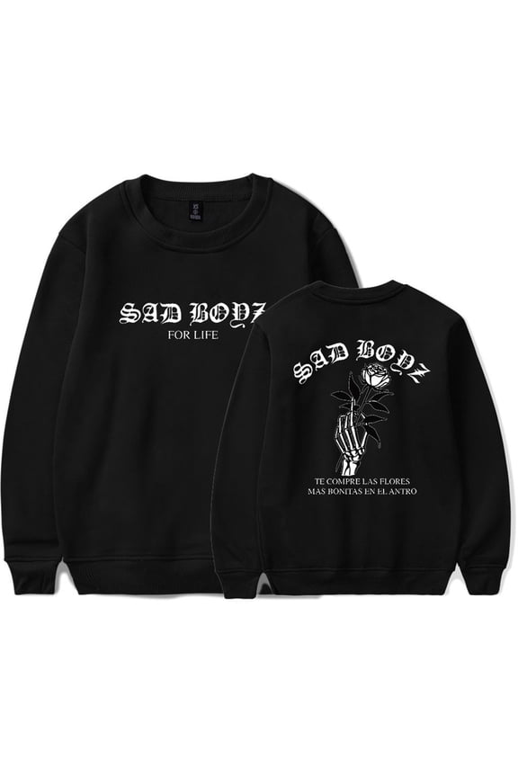 Junior H Sad Boyz Tour Crewneck Hip Hop Sweatshirt Unique Pullover Funny Clothes