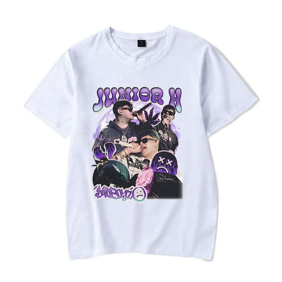 Junior H Sad Boyz Tour Merch summer unisex casual O-neck pure cotton short sleeved T-shirt street wear