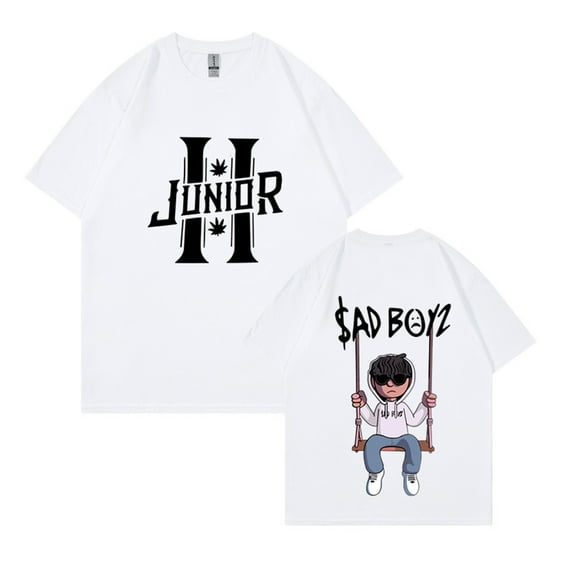 Junior H Sad Boyz Tshirt Fashion O-Neck Short Sleeve Unisex T-Shirt Men Women Casual Style Tee Top