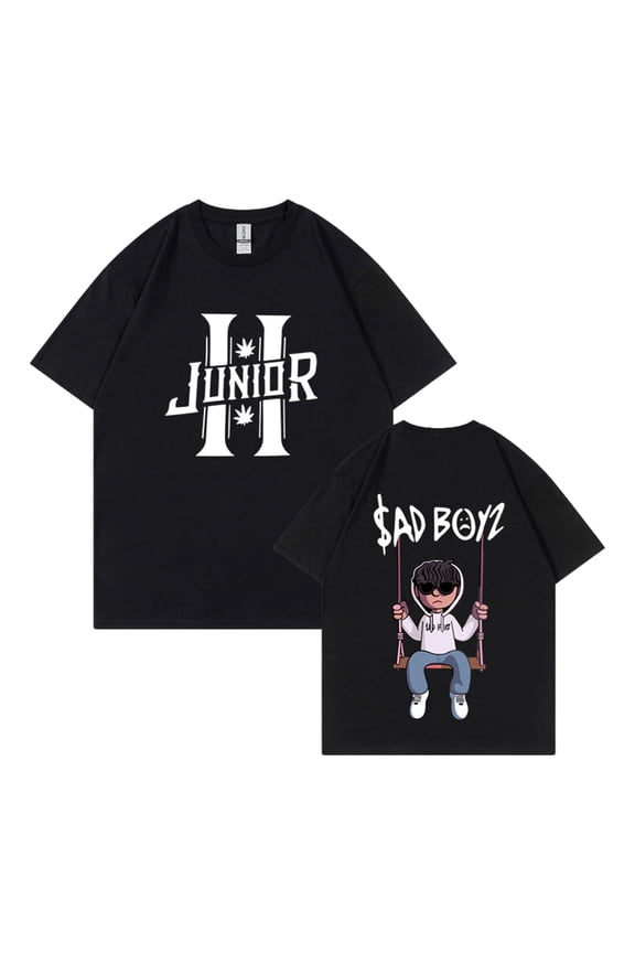Junior H Sad Boyz Tshirt Fashion O-Neck Short Sleeve Unisex T-Shirt Men Women Casual Style Tee Top