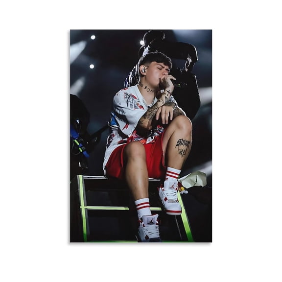 Junior H Singer Unique Art Poster Picture Print Wall Art Poster Painting Canvas Posters Artworks Gift Room Aesthetic 16x24inch(40x60cm)