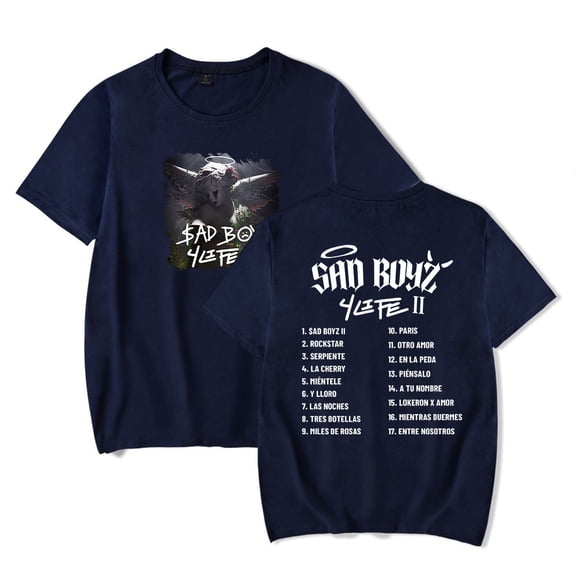 Junior H T-Shirt Sad Boyz 4 Life II Album Merch Summer For Women/Men Unisex O-neck Short Sleeve Tee Streetwear