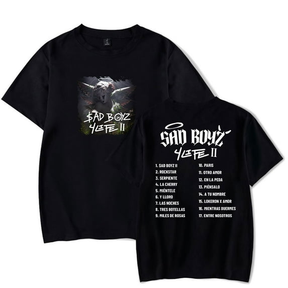 Junior H T-Shirt Sad Boyz 4 Life II Album Merch Summer For Women/Men Unisex O-neck Short Sleeve Tee Streetwear