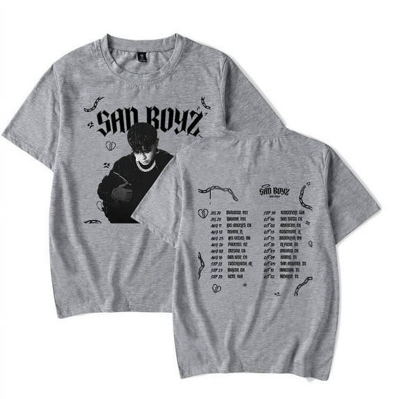 Junior H T-Shirt Sad Boyz Tour Merch Summer For Women/Men Unisex O-neck Short Sleeve Tee Streetwear Fashion Top