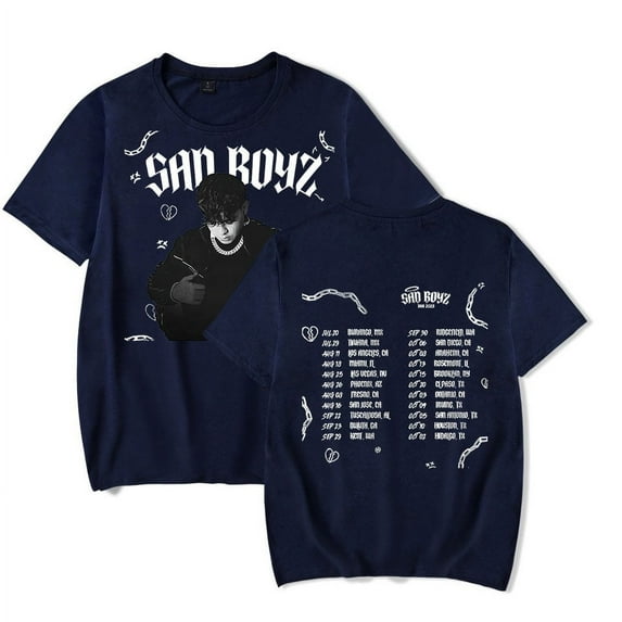 Junior H T-Shirt Sad Boyz Tour Merch Summer For Women/Men Unisex O-neck Short Sleeve Tee Streetwear Fashion Top