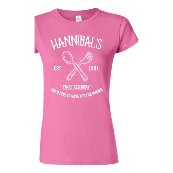 Junior Hannibals Family Restaurant Love To Have You For Dinner Funny DT T-Shirt Tee