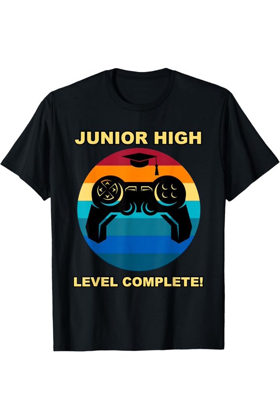 Junior High School Level Complete Graduation Gamer Game Midd T-Shirt