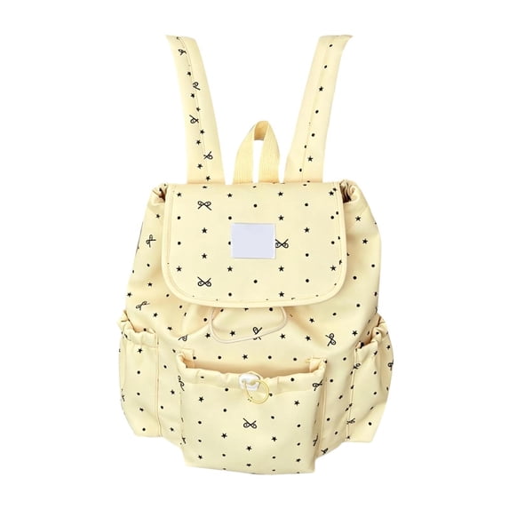 Junior High School Student Schoolbag With An Like Polka And Bow Design Double Shoulder