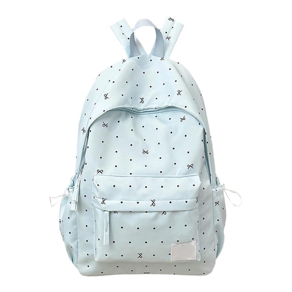 Junior High School Student Schoolbag With An Like Polka And Bow Design Double Shoulder