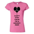 thumbnail image 1 of Junior I Can't Stay Calm I'm A Hockey Mom Player Team Sports Funny DT T-Shirt Tee, 1 of 2