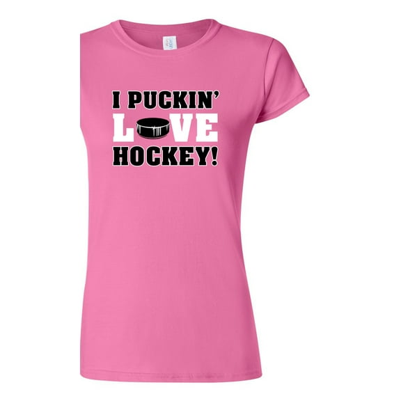 Junior I Puckin' Love Hockey! Sports Funny Humor DT T-Shirt Tee