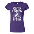 thumbnail image 1 of Junior I Rather Have A Bad Day Fishing Than A Good Day At Work Funny DT T-Shirt Tee, 1 of 2