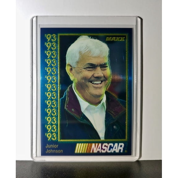 Junior Johnson 1993 Maxx Premier Plus Racing #89 NASCAR Card Junior Johnson