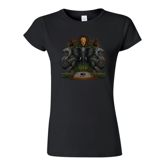 Junior Jungle Beast Board Game Animals Salih Gonenli Artworks Parody DT T-Shirt Tee
