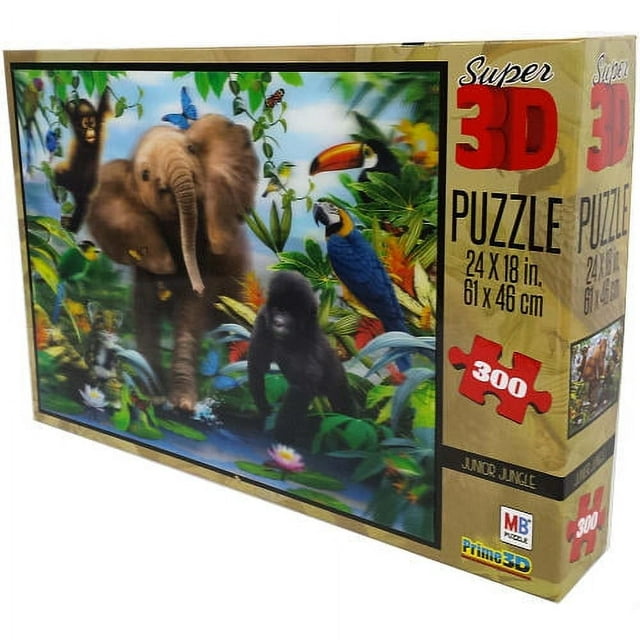 Junior Jungle Howard Robinson Super 3D, 500 Piece Puzzle
