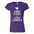 thumbnail image 1 of Junior Keep Calm And Love Camels Desert Animal Lover T-Shirt Tee, 1 of 2