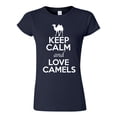 thumbnail image 1 of Junior Keep Calm And Love Camels Desert Animal Lover T-Shirt Tee, 1 of 2