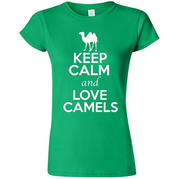 Junior Keep Calm And Love Camels Desert Animal Lover T-Shirt Tee