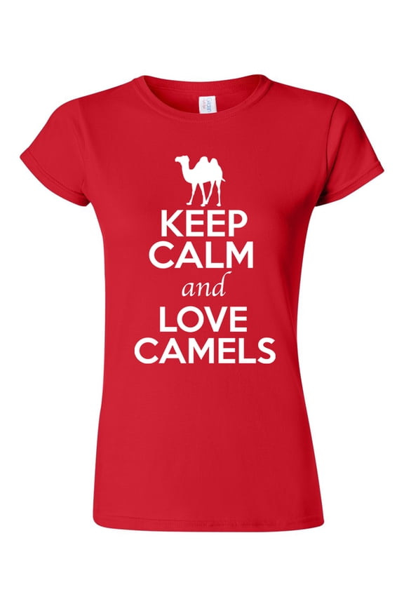 Junior Keep Calm And Love Camels Desert Animal Lover T-Shirt Tee