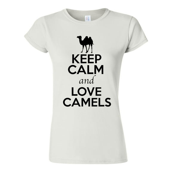 Junior Keep Calm And Love Camels Desert Animal Lover T-Shirt Tee