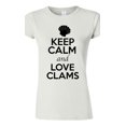 thumbnail image 1 of Junior Keep Calm And Love Clams Shell Animal Lover T-Shirt Tee, 1 of 2