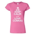 thumbnail image 1 of Junior Keep Calm And Love Cobras Snake Animal Lover T-Shirt Tee, 1 of 2