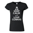 thumbnail image 1 of Junior Keep Calm And Love Cobras Snake Animal Lover T-Shirt Tee, 1 of 2