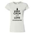 thumbnail image 1 of Junior Keep Calm And Love Cockroaches Insects Lover T-Shirt Tee, 1 of 2
