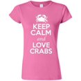 thumbnail image 1 of Junior Keep Calm And Love Crab Sea Animal Lover T-Shirt Tee, 1 of 2