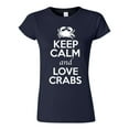 thumbnail image 1 of Junior Keep Calm And Love Crab Sea Animal Lover T-Shirt Tee, 1 of 2