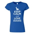 thumbnail image 1 of Junior Keep Calm And Love Ducks Bird Animal Lover T-Shirt Tee, 1 of 2