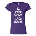 thumbnail image 1 of Junior Keep Calm And Love Ducks Bird Animal Lover T-Shirt Tee, 1 of 2